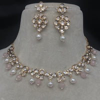 Amoliya Jewels Designer Polki Kundan Stone And Beads Necklace Set