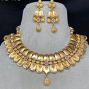 Amoliya Jewels Ethnic Pota Stone Graceful Necklace Set