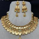 Amoliya Jewels Ethnic Pota Stone Graceful Necklace Set