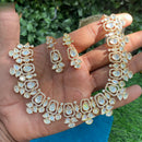 Amoliya Jewels Designer Polki Kundan Stone Necklace Set