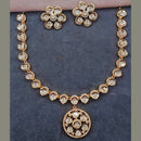 Amoliya Jewels Designer Polki Kundan Stone Necklace Set