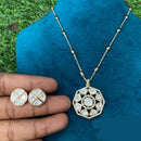 Amoliya Jewels Designer Polki Kundan Stone Necklace Set