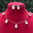 Amoliya Jewels Designer Polki Kundan Stone Necklace Set