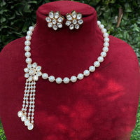 Amoliya Jewels Designer Polki Kundan Stone And Beads Necklace Set