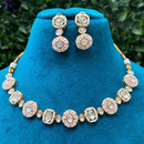 Amoliya Jewels Designer Polki Kundan Stone And Pearl Necklace Set