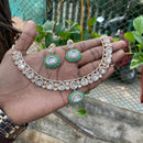 Amoliya Jewels Designer Polki Kundan Stone And Pearl Necklace Set