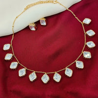 Amoliya Jewels Designer Polki Kundan Stone Necklace Set