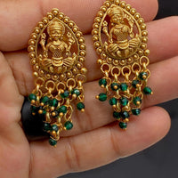 Amoliya Jewels Royal Look Goddess Temple Pearl Dangler Earrings