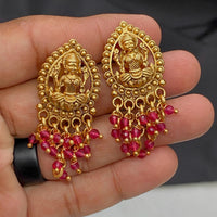 Amoliya Jewels Royal Look Goddess Temple Pearl Dangler Earrings