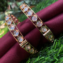 Amoliya Jewels Classic Ethnic Polki Kundan Openable Bangles Set
