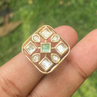 Amoliya Jewels Ethnic Polki Kundan Stone Rings