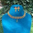 Amoliya Jewels Premium Pota Stone And Beads Necklace Set
