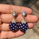 Amoliya Jewels Designer Polki Kundan Statement Dangler Earrings