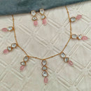 Amoliya Jewels Luxury Polki Kundan Stone And Beads Necklace Set