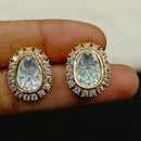 Amoliya Jewels Royal Polki Kundan Stone Designer Studs Earrings