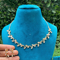 Amoliya Jewels Trendy Ethnic Polki Kundan Stone Necklace Set