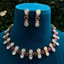 Amoliya Jewels Designer Polki Kundan Stone Necklace Set