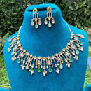 Amoliya Jewels Designer Polki Kundan Stone And Pearl Necklace Set