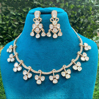 Amoliya Jewels Designer Polki Kundan Stone Necklace Set