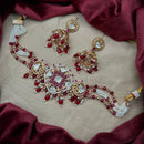 Amoliya Jewels Designer Polki Kundan Stone And Pearl Choker Necklace Set