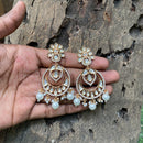Amoliya Jewels Elegant Polki Kundan Stone Ethnic Dangler Earrings