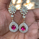 Amoliya Jewels Royal Polki Kundan Stone Designer Dangler Earrings