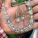 Amoliya Jewels Luxury Polki Kundan Stone  Necklace Set