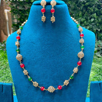 Amoliya Jewels Premium Pearl Necklace Set