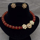 Amoliya Jewels Beautiful Polki Kundan Stone Necklace Set