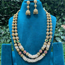 Amoliya Jewels Royal Look Pearl Long Necklace Set