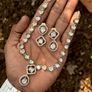 Amoliya Jewels Designer Ethnic Polki Kundan Stone Neckalce Set 