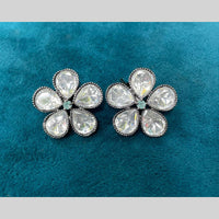 Amoliya Jewels Designer Polki Kundan Stone Studs Earrings