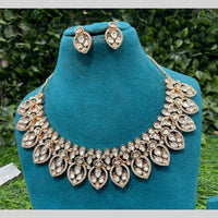 Amoliya Jewels Royal Polki Kundan Stone Necklace Set