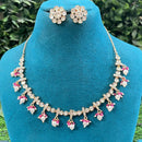 Amoliya Jewels Royal Polki Kundan Stone And Pearl Necklace Set