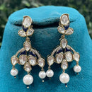 Amoliya Jewels Elegant Polki Kundan Stone Ethnic And Dangler Earrings