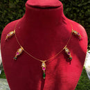 Amoliya Jewels Designer Pota Stone And Beads Necklace