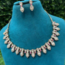 Amoliya Jewels Classic Polki Kundan Stone Necklace Set For Women