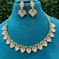Amoliya Jewels Classic Polki Kundan Stone Necklace Set For Women