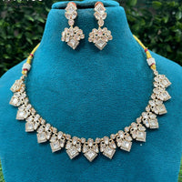 Amoliya Jewels Classic Polki Kundan Stone Necklace Set For Women