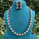 Amoliya Jewels Traditional Kundan And Austrian Stone Long Necklace Set