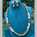 Amoliya Jewels Royal Pearl Necklace Set