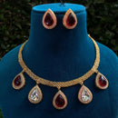 Amoliya Jewels Royal Pota Stone Choker Necklace Set