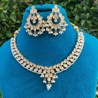 Amoliya Jewels Classic Polki Kundan Stone And Pearl Necklace Set For Women