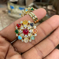 Amoliya Jewels Ethnic Polki Kundan Stone Rings