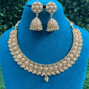 Amoliya Jewels Gold Plated Classic Choker Necklace Set