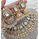 The Fashion Jewels Royal Kundan Pearl And Beads Necklace Set