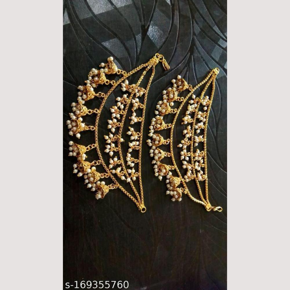 Anjali Jewellery Gold Plated Pearls Kanchain