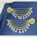 Anjali Jewellery Silver Plated Pota And Pearl Kanchain Earrings