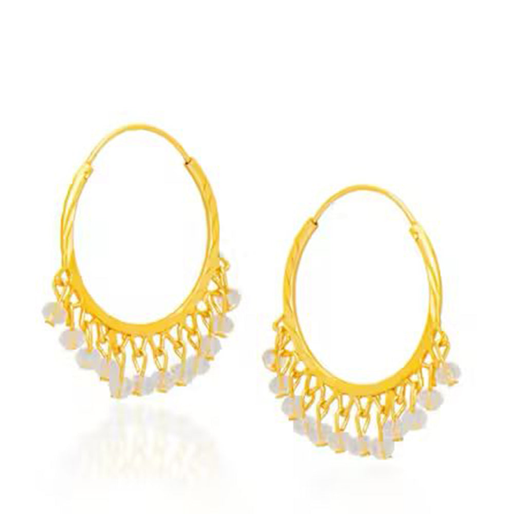 Anjali Jewellery Elegant Drop Beads Loop Earrings