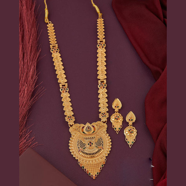 Kalpna Sales Gold Plated Meenakari Necklace Set